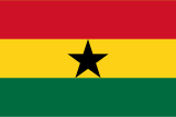 Ghana flag 160px PNG