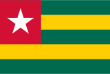 Togo flag 160px PNG